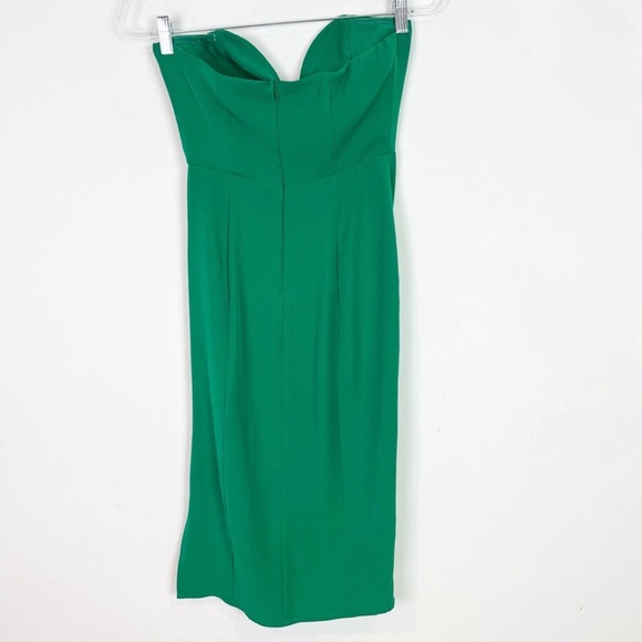 Revolve Superdown Green Strapless Midi Dress (XS) - Picture 8 of 9
